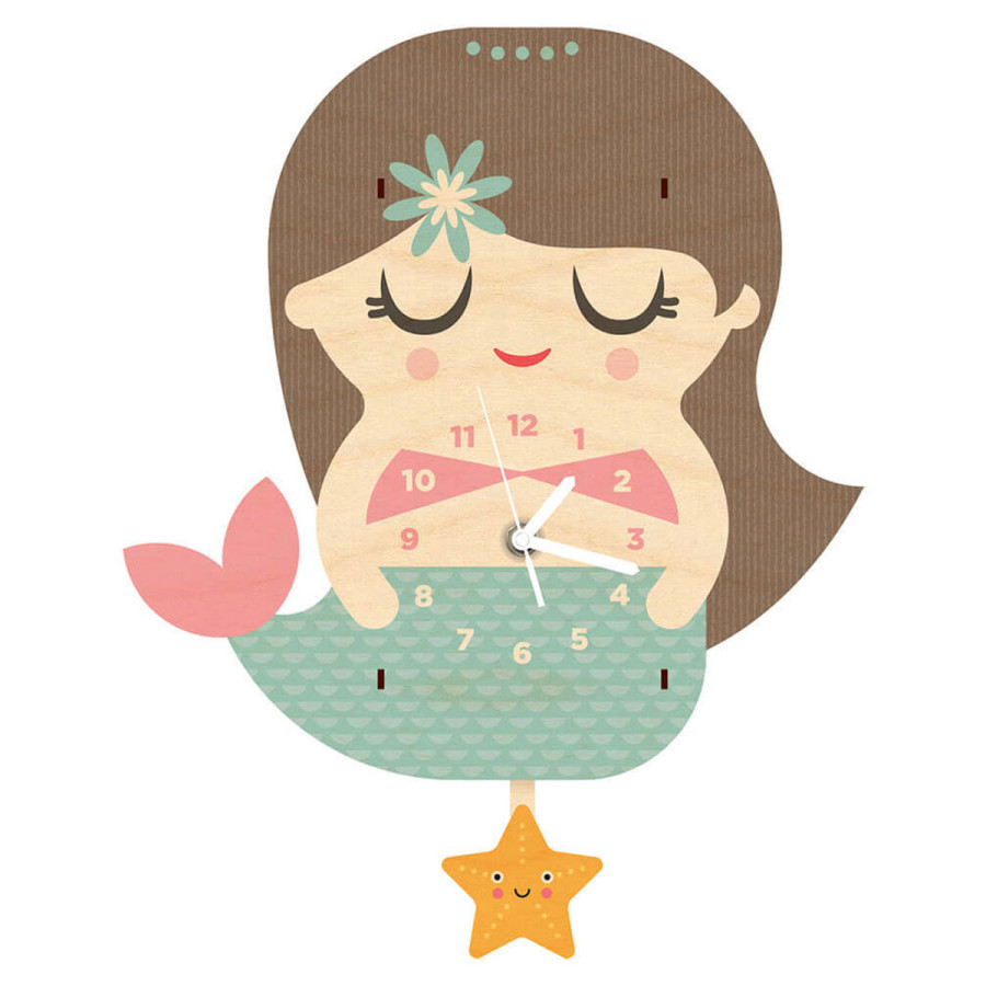 Reloj Péndulo Sirenita Lola Woodaloo