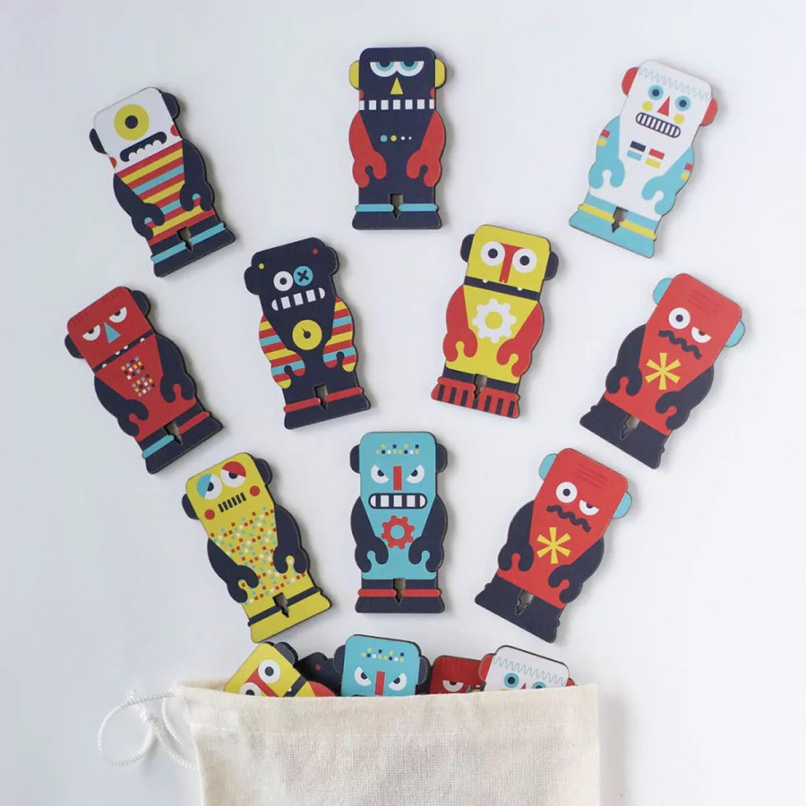 Juego de Memoria Robots