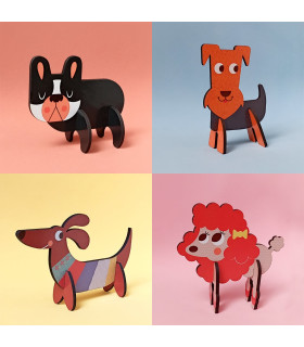 Rompecabezas 3D Perritos