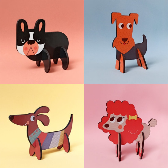 Rompecabezas 3D Perritos