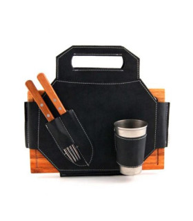 Porta Tablita Asado X1 Rectangular Negro