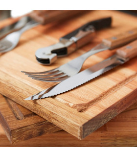 Set Asado X2 con Tabla de Corte Full Caramelo