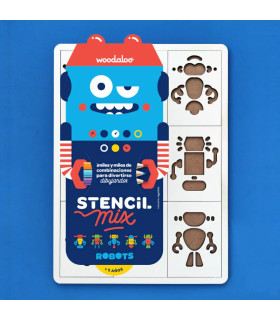 Stencil Mix - Robots