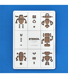 Stencil Mix - Robots
