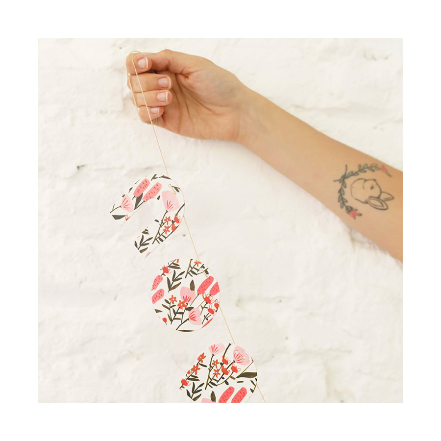 Guirnalda de 9 piezas  Flores Silvestres de Josefina Schargorodsky