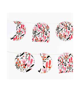 Guirnalda de 9 piezas  Flores Silvestres de Josefina Schargorodsky