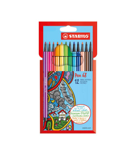 12 Marcadores Pen 68 Stabilo