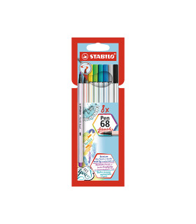 8 Marcadores Pen 68 Stabilo
