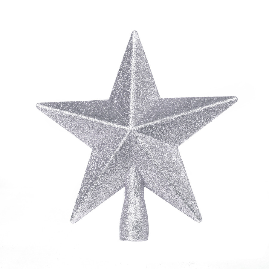 Punta de Árbol Plateada 20 cm Alparamis