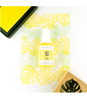 Botellita de Tinta para sellos color Amarillo Pastel 30 cm3