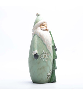 Adorno de Papá Noel con Pino 24 cm Alparamis