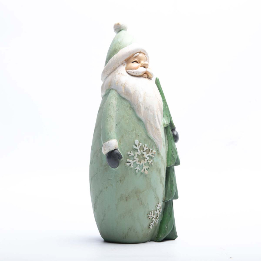 Adorno de Papá Noel con Pino 24 cm Alparamis