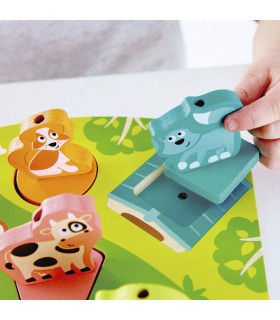 Rompecabezas Animales de Granja con Sonido Hape