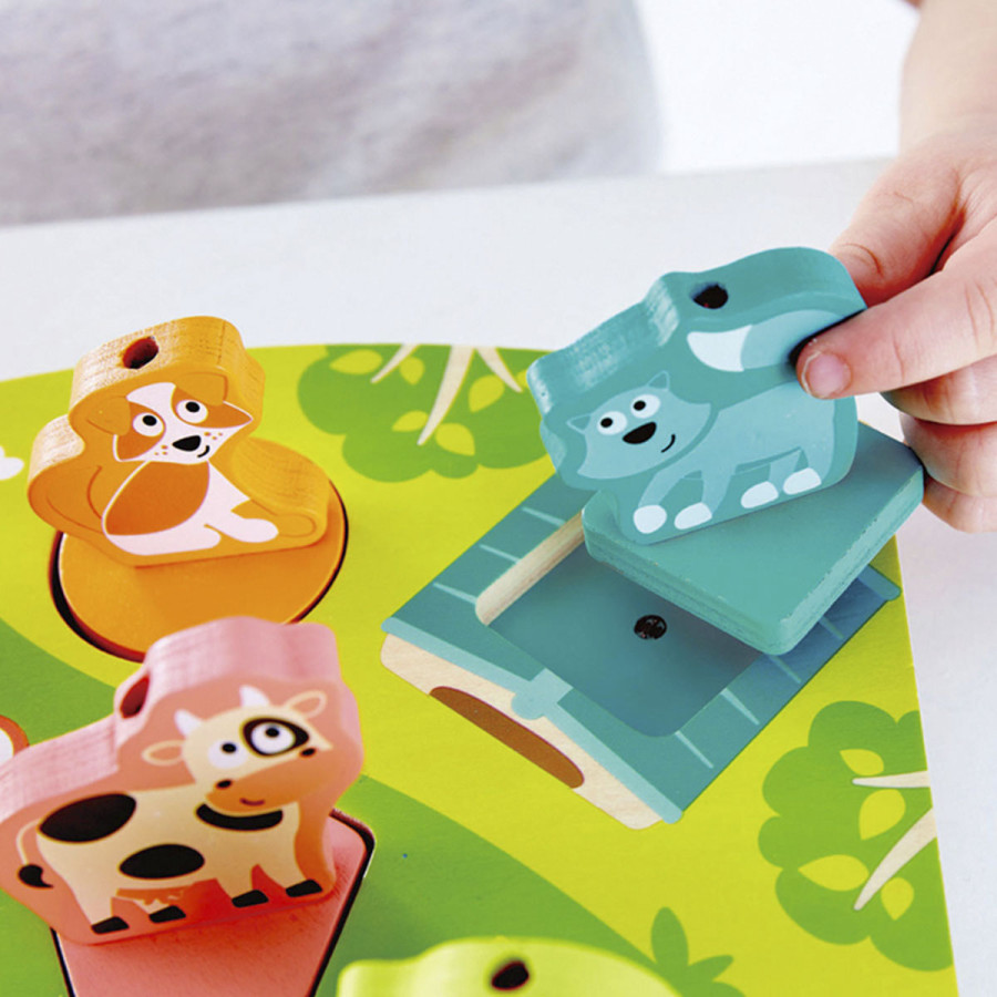 Rompecabezas Animales de Granja con Sonido Hape