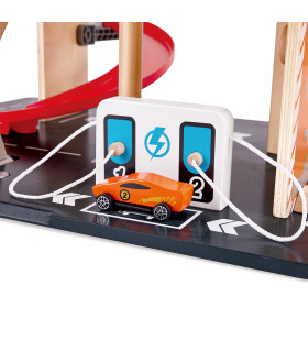 Garaje para Autos de Juguete con Saltos y Piruetas Hape
