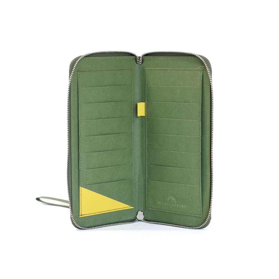 Billetera Mujer Verde Oscuro Wandergreen