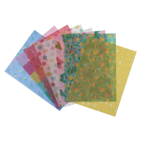 8 Hojas Papel Vellum 15 x 20 cm Correo Ibicraft