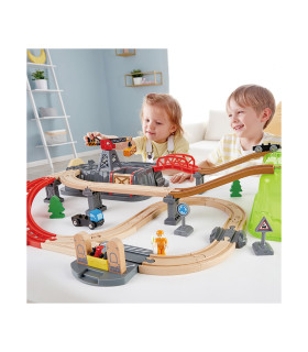 Set de Tren de Ciudad de Juguete en Caja Hape