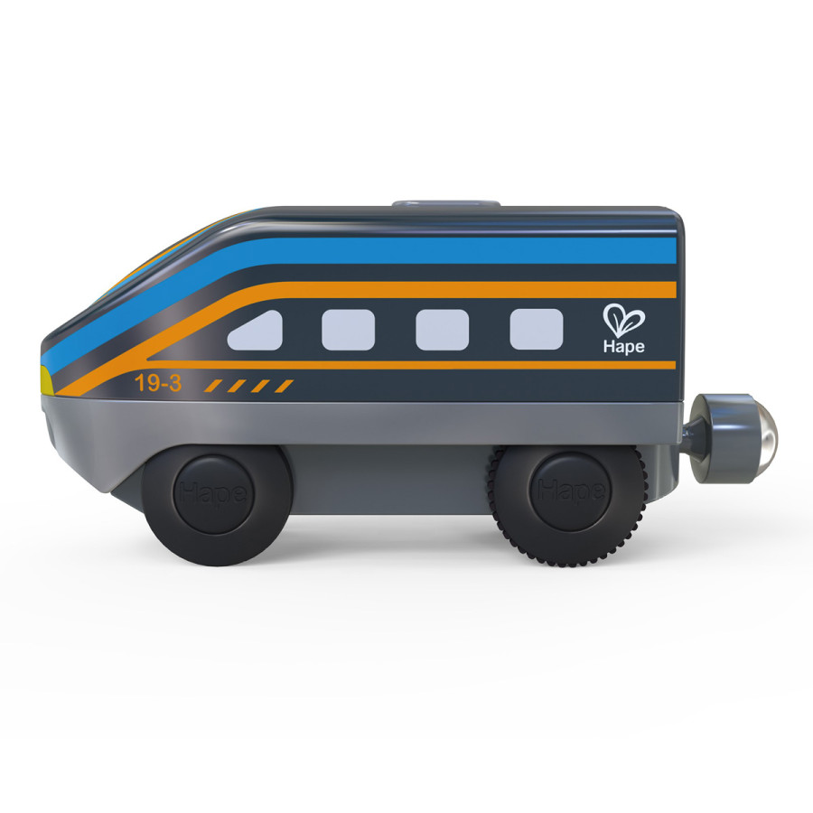 Locomotora de Juguete Negra a Batería Hape