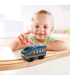 Locomotora de Juguete Negra a Batería Hape