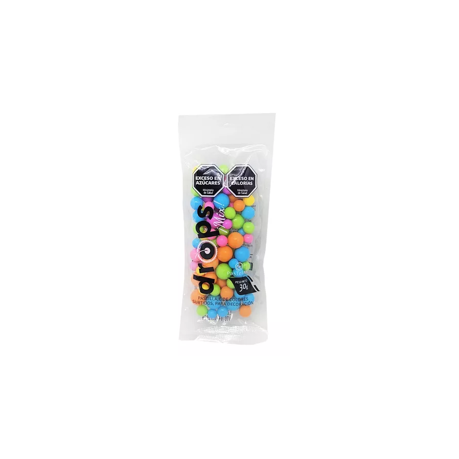 Drops Sprinkles Comestibles Mix Perlas Neon 30g Pastelar