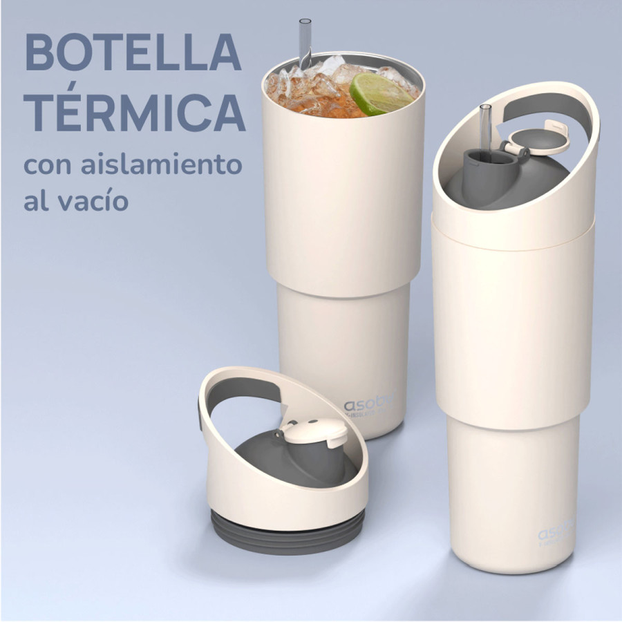 Botella Térmica Deportiva Cosmic White 1 l Asobu