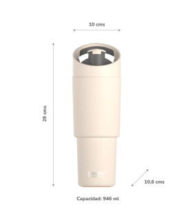 Botella Térmica Deportiva Cosmic White 1 l Asobu