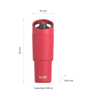 Botella Térmica Deportiva Cosmic Red 1 l Asobu