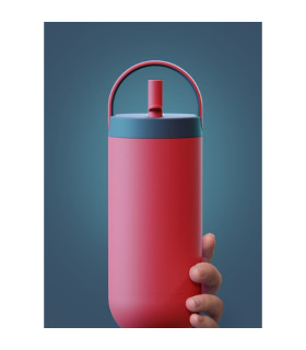 Botella Térmica Orbit Red 900 ml Asobu