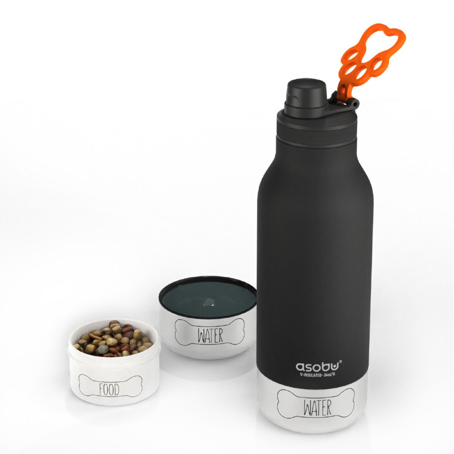 Botella Térmica Buddy White 1 l 210 ml y 270 ml Asobu