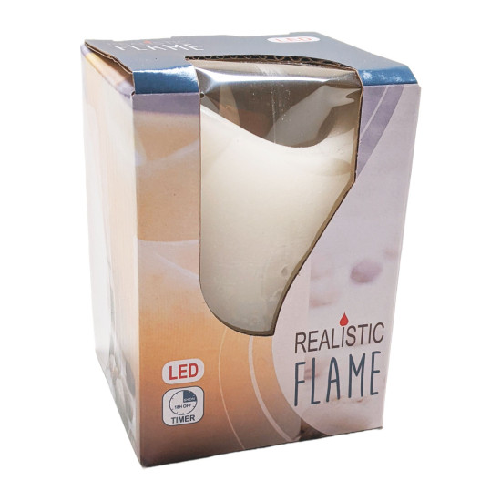 Vela LED a Batería Marfil 7.5 x 10 cm Alparamis