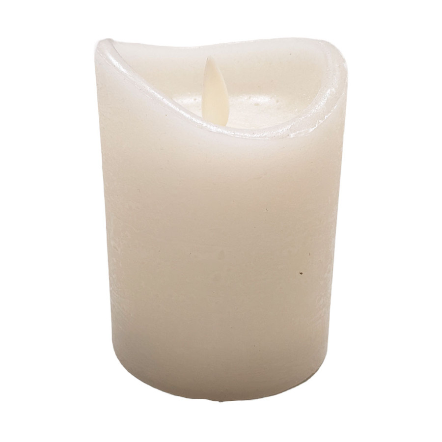 Vela LED a Batería Marfil 7.5 x 10 cm Alparamis