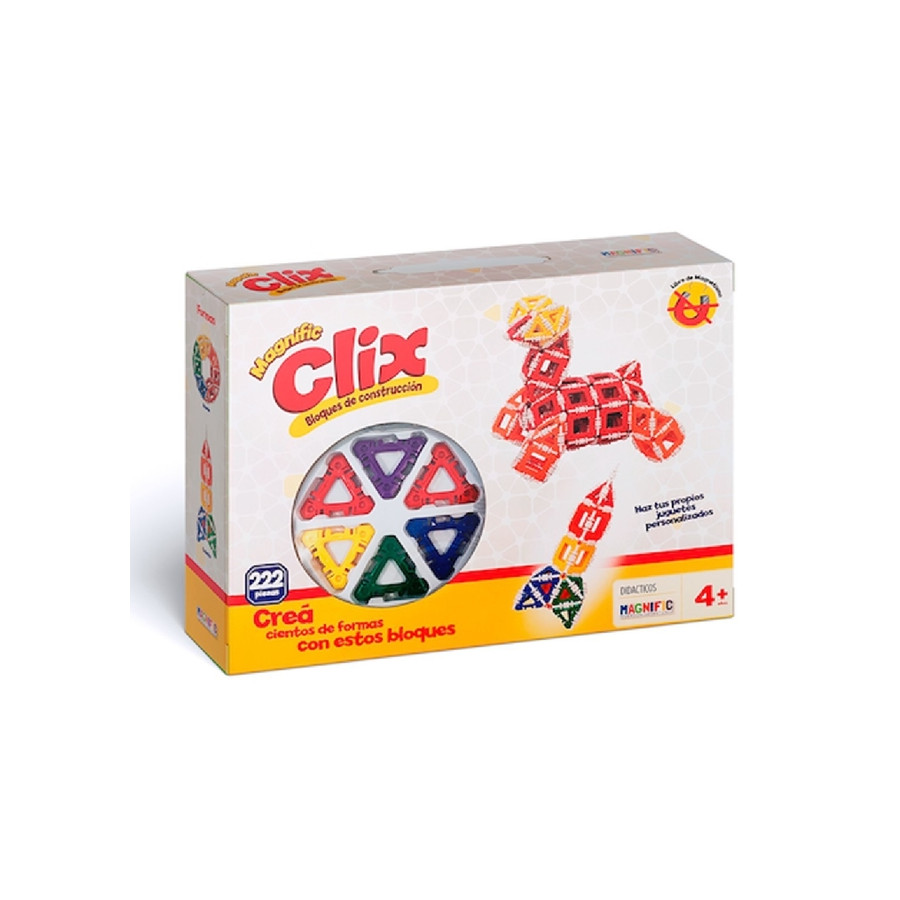 Bloques De Construcción Magnific Clix 222 Pzas