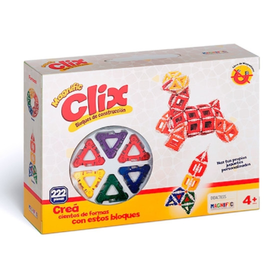 Bloques De Construcción Magnific Clix 222 Pzas