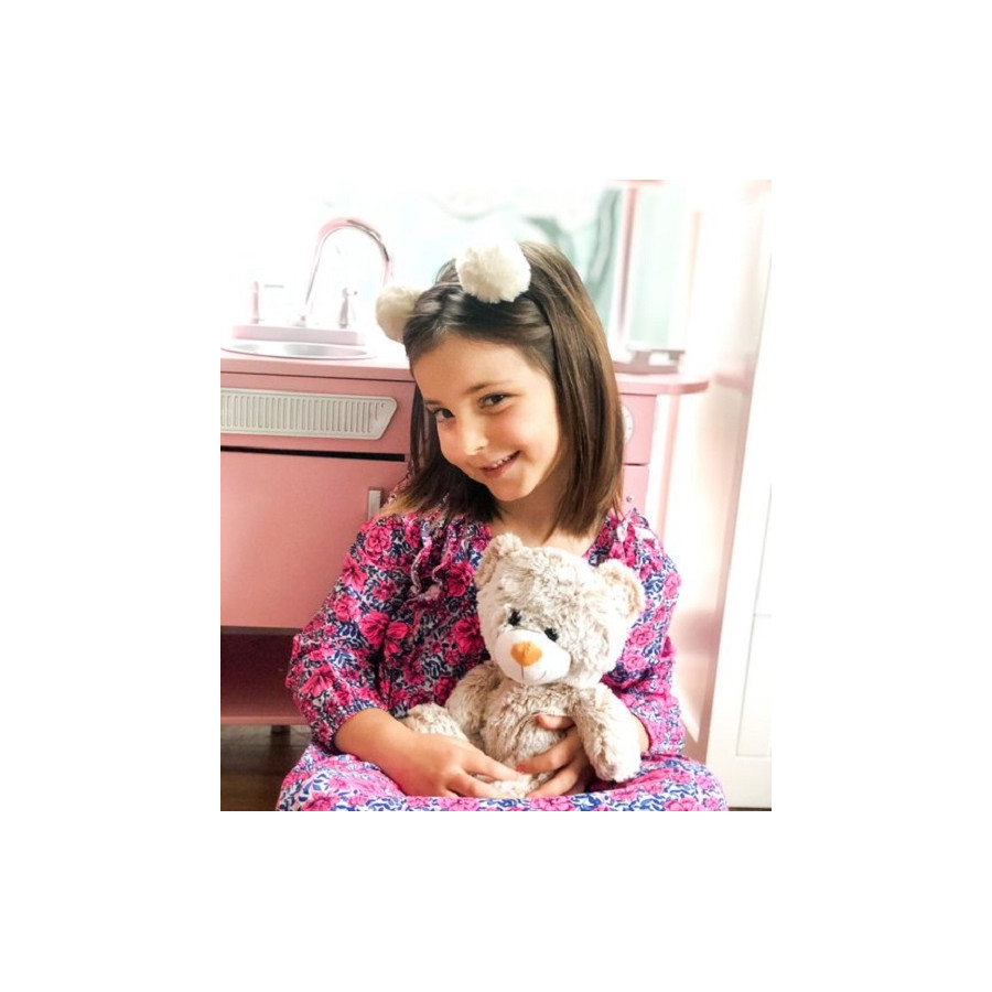 Peluche Térmico Oso Suavecito Celeste Fur Buddies