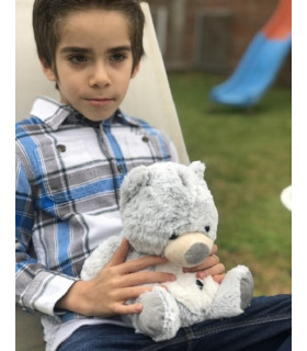 Peluche Térmico Animales Oso Gris Fur Buddies