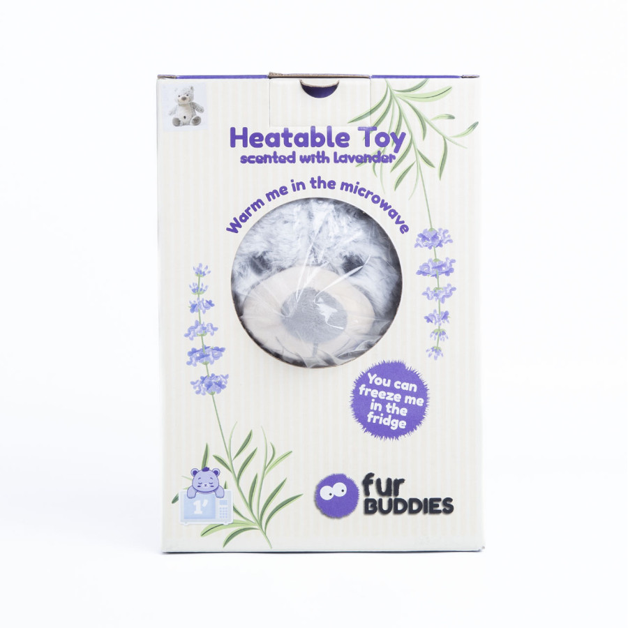 Peluche Térmico Animales Oso Gris Fur Buddies