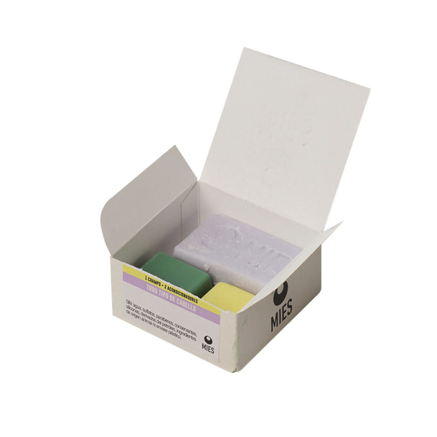 Dúo Capilar Champú Lavanda y 2 Acondicionadores Mies