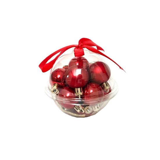 Bolas Rojas de 3 cm x 12 Alparamis