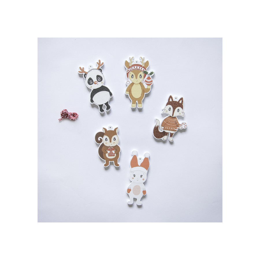 Animales Del Bosque Para El Agua Edicion Navidad