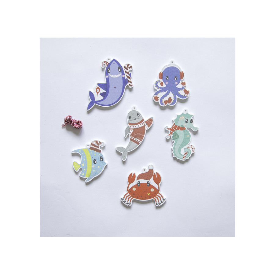 Animales Del Oceano Para El Agua Edicion Navidad