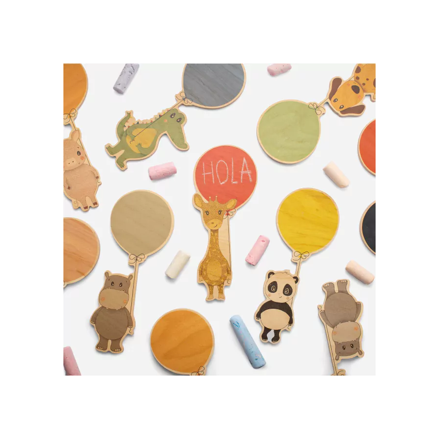 Pizarra Decorativa Globo Jirafa