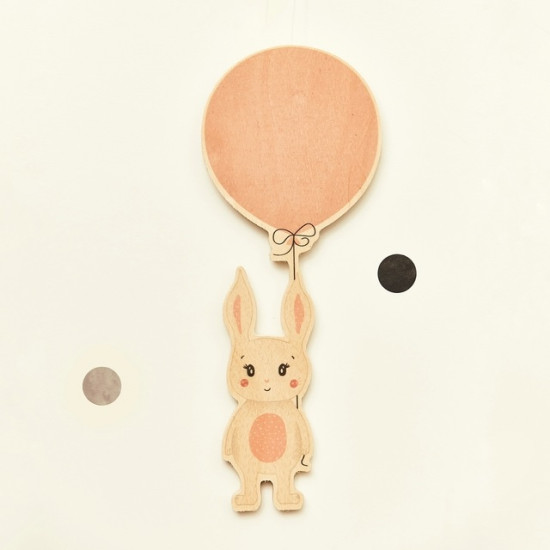 Pizarra Decorativa Globo Conejo