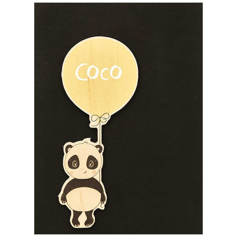 Pizarra Decorativa Globo Panda