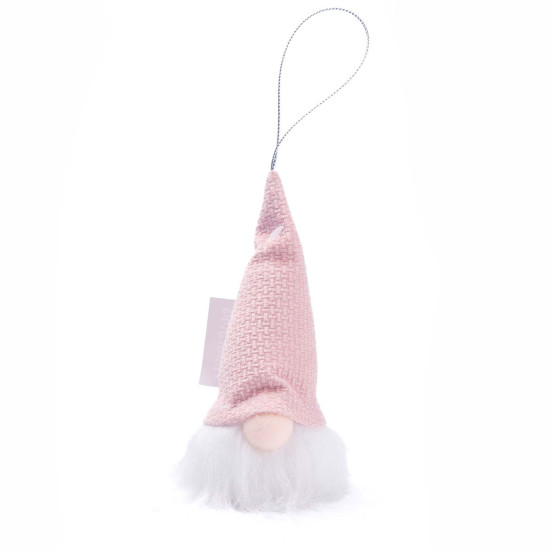 Adorno de Duende Rosa con Luz LED 14 cm Alparamis