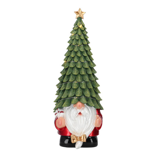 Adorno Duende Gorro Árbol Pequeño 29.5 Cm LED