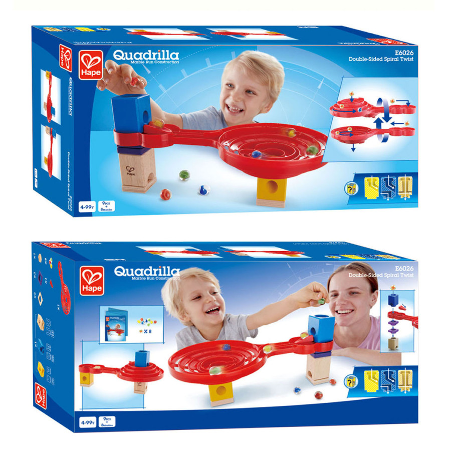 Laberinto de Bolitas Quadrilla Giro en Espiral de Doble Cara Hape