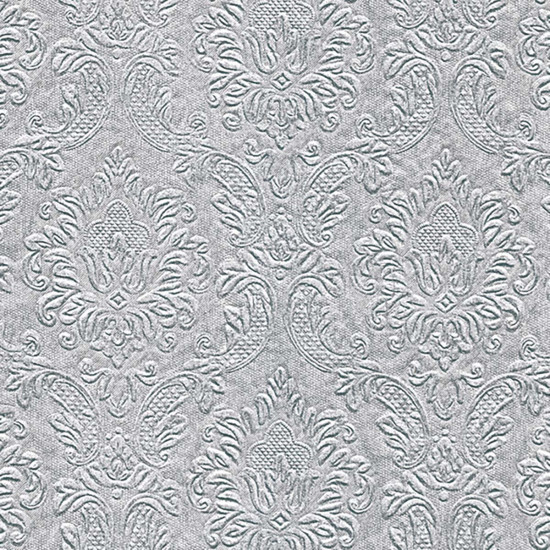 Servilletas 33 x 33 cm Ornament Silver Xmas