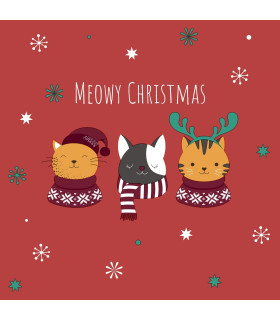 Servilletas 33 x 33 cm Moewy Xmas