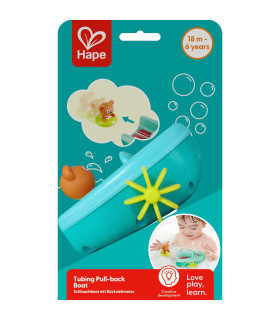 Osito en Barco con Mecanismo de Retroceso Hape